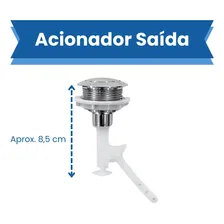 Acionador Superior Botao Caixa Descarga Acoplada Universal Foto mini  3