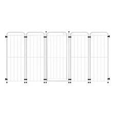 Açomix Cercado para Cachorro 100x48cm cercado branco com portão Foto mini 1