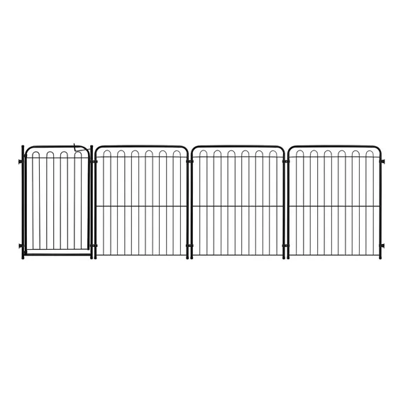 Açomix Cercado Para Cachorro | Cercadinho para Pets | Divisória para Cães | Cachorro Cercado | Cercadinho Para Crianças | Cercadinho Para Bebês | Cercado Para nenê | Cercado para Proteção Negro 82 cm Foto 1