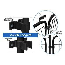 Açomix Cercado Para Cachorro | Cercadinho para Pets | Divisória para Cães | Cachorro Cercado | Cercadinho Para Crianças | Cercadinho Para Bebês | Cercado Para nenê | Cercado para Proteção Negro 82 cm Foto mini 4