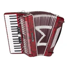 Acordeon 80 Baixos Michael Acm8007n Vermelho Perolado Foto mini 1