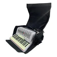 Acordeon Cadenza Cd 8037 Branco 80 Baixos 37 Teclas 7 Reg Foto mini 2