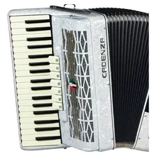 Acordeon Cadenza Cd 8037 Branco 80 Baixos 37 Teclas 7 Reg Foto mini 4