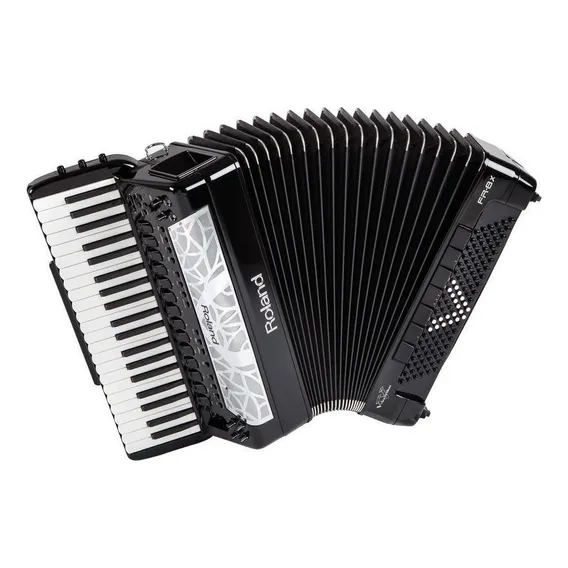 Acordeon digital Roland Fr 8x Bk cor preto V-Accordion Foto 1