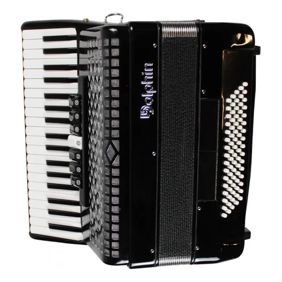 Acordeon Dolphin 80 Baixos 6415 Bk Foto 1