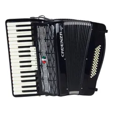 Acordeon Gaita Sanfona Cadenza 48 Baixos Preta 34 Teclas Foto  mini 1