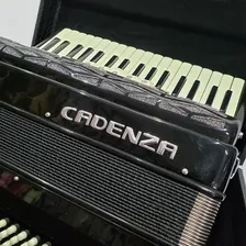 Acordeon Gaita Sanfona Cadenza 48 Baixos Preta 34 Teclas Foto mini  3
