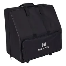 Acordeon Michael 120 Baixos Preto Acm12007n Com Bag Foto mini 2