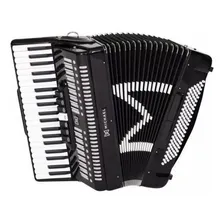 Acordeon Michael 120 Baixos Preto Acm12007n Com Bag Foto mini 1