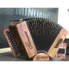 Acordeon Minuano 24 Baixos Natural 24/21 Botoneira Foto mini  3