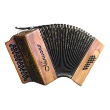 Acordeon Minuano 24 Baixos Natural 24/21 Botoneira Foto  mini 1