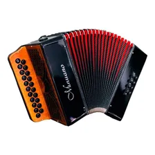 Acordeon Minuano 8 Baixos 21 Botões Gaita / Sanfona Preta Foto mini 2