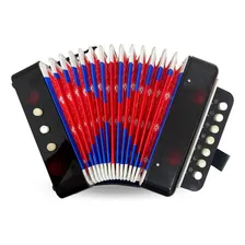 Acordeon Sanfona Gaita Acordeão Infantil - Preto Foto mini 1