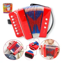 Acordeon Sanfona Gaita Acordeão Infantil - Vermelho Foto mini 1