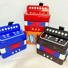 Acordeon Sanfona Gaita Acordeão Infantil - Vermelho Foto mini 3
