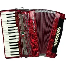 Acordeon Sanfona Gaita Cadenza 48 Baixos 34 Teclas Vermelha Foto mini 1