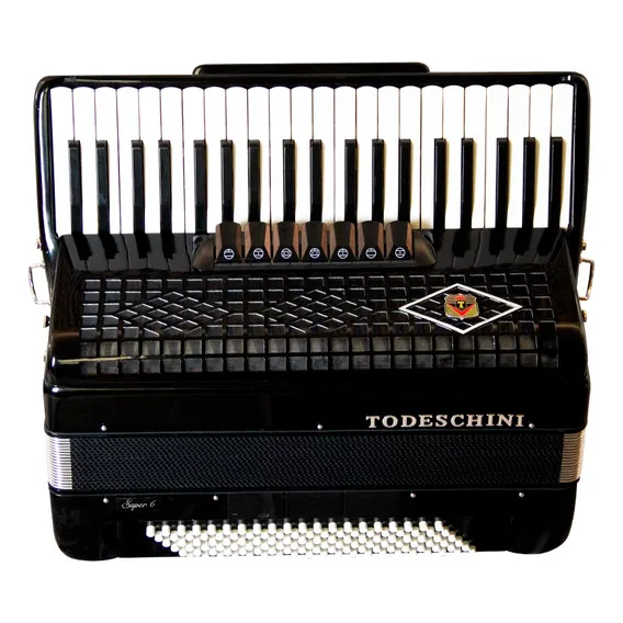 Acordeon Todeschini 120 Baixos - Preto Foto 1