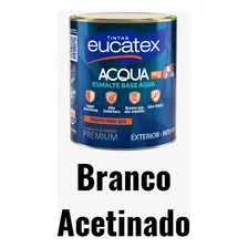 Acqua Base Água Tinta Esmalte Acetinado Eucatex Cor Branco 900ml Foto mini  2