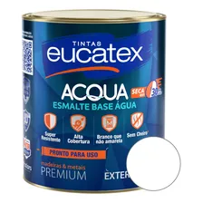 Acqua Base Água Tinta Esmalte Acetinado Eucatex Cor Branco 900ml Foto  mini 1