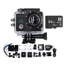 Action Cam Wifi Câmera Capacete Esporte Mergulho Hd 1080p 4k Cor Preto Foto  mini 1