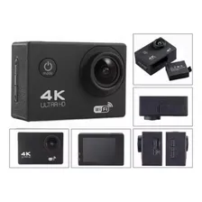 Action Cam Wifi Câmera Capacete Esporte Mergulho Hd 1080p 4k Cor Preto Foto mini 4