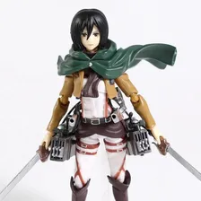 Action Figure Attack On Titan Eren Mikasa Levi Articulado Foto mini 4