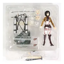 Action Figure Attack On Titan Eren Mikasa Levi Articulado Foto mini  2