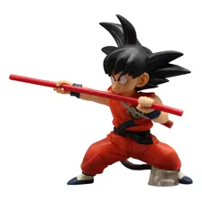 Action Figure Kid Goku Com Bastão Dragon Ball Foto mini 3