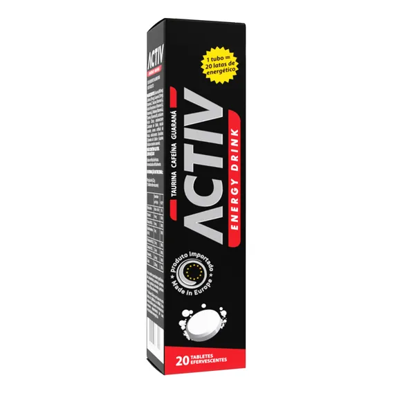 Activ Energy Drink Eurovit 20 Tabletes Foto 1