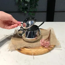Açucareiro Em Aço Inox Com Tampa Lyr 250 G Forma Foto mini 4