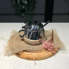 Açucareiro Em Aço Inox Com Tampa Lyr 250 G Forma Foto mini 3