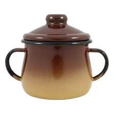 Açucareiro Esmaltado 380ml Ewel Cor Marrom Foto  mini 1