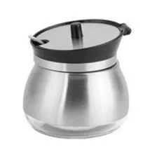 Açucareiro Vidro Revestido Inox Colher 230ml - Portátil Foto mini 1