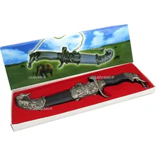 Adaga Aço Elefante Faca Espada Punhal Bainha P/ Colecionador Foto mini 2