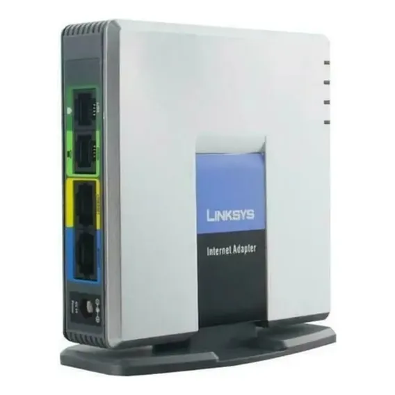 Adaptador Ata Voip Spa2102 Linksys Gateway 2 Portas Fx Foto 1