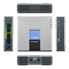 Adaptador Ata Voip Spa2102 Linksys Gateway 2 Portas Fx Foto mini 2
