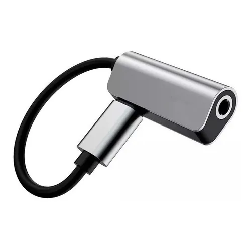 Adaptador Audio iPhone 7 8 Plus Xs 11fone Carrega Lightning Cor Cinza Foto 1