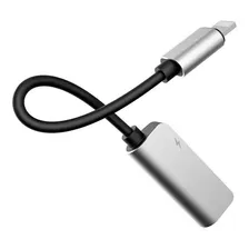 Adaptador Audio iPhone 7 8 Plus Xs 11fone Carrega Lightning Cor Cinza Foto mini 4