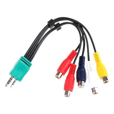 Adaptador Av Componente Tv Samsung 5/rca P1/p2 Cor Preto Foto mini 2