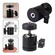Adaptador Ballhead Para Tripe Ring Light Pedestal 1/4 Ou 3/8 Foto mini  2