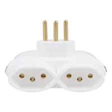Adaptador Benjamin T Tomada 4 Saídas 10a Branco Daneva Foto mini  2