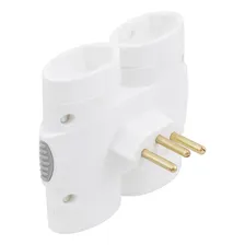 Adaptador Benjamin T Tomada 4 Saídas 10a Branco Daneva Foto  mini 1