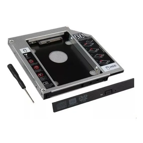 Adaptador Caddy 9,5mm Hd Ou Ssd Sata Notebook Gateway Foto 1