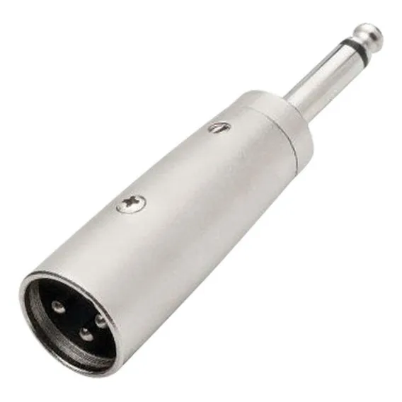 Adaptador Cannon Macho X P10 Mono C/ Corpo Metálico Foto 1