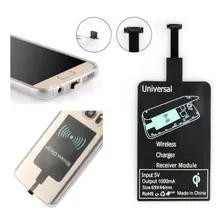 Adaptador Carregador Sem Fio Receptor V8 Qi Padrão Android Foto mini 2