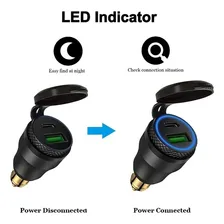 Adaptador Carregador Usb Duplo Para Motos Bmw Hella Cor Preto Foto mini  3