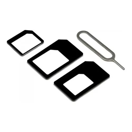 Adaptador Chip Nano Micro Sim Kit 4 Em 1 Foto 1