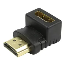 Adaptador Conector Hdmi Macho X Fêmea 90 Graus Foto mini 1