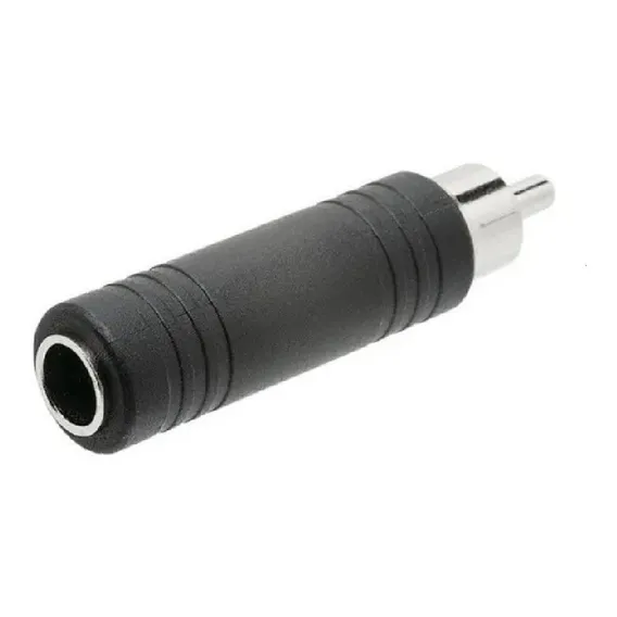 Adaptador Conector Plug Rca Macho Para P10 Femea Foto 1