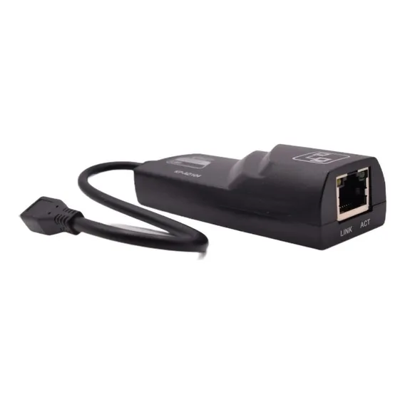 Adaptador Conversor Micro Usb X Rede Rj45 10/100mbps Knup Foto 1